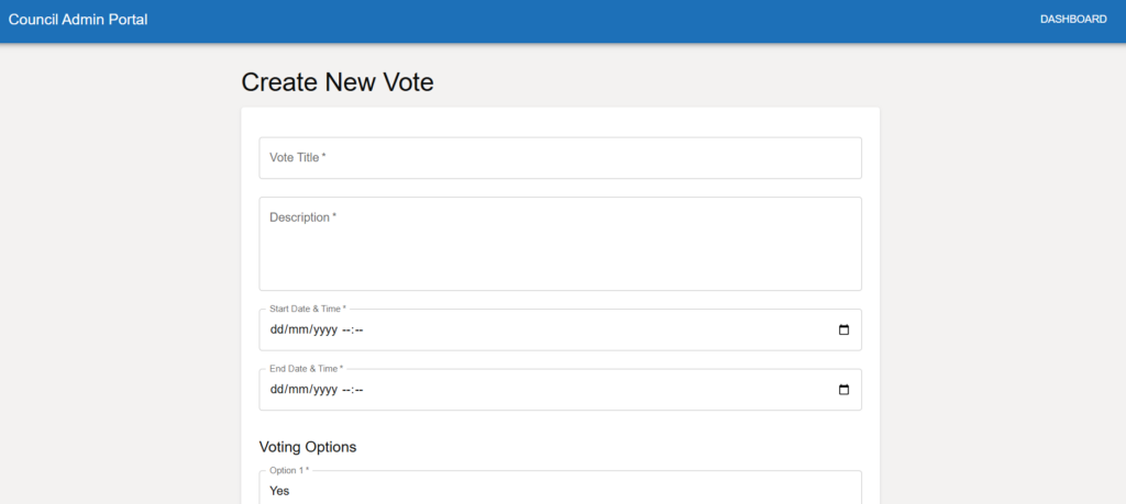 Screenshots of the prototype app.